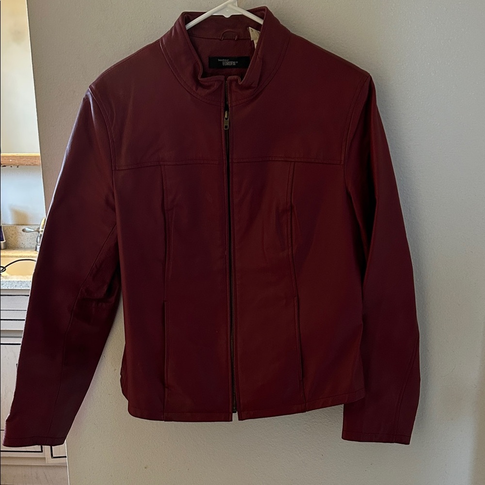 Wilsons Leather Men's Burgundy Jacket